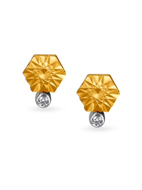 

Mia By Tanishq 14KT Yellow Gold Diamond Stud Earrings