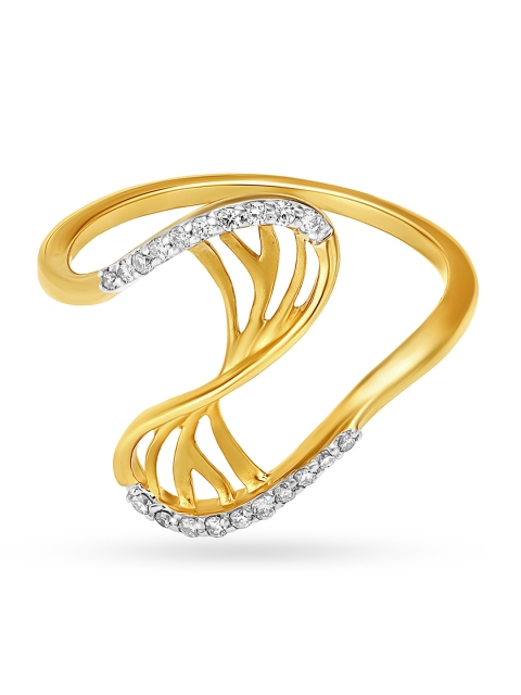 

Mia By Tanishq Women 14KT Yellow Gold-Toned Ring With Diamond