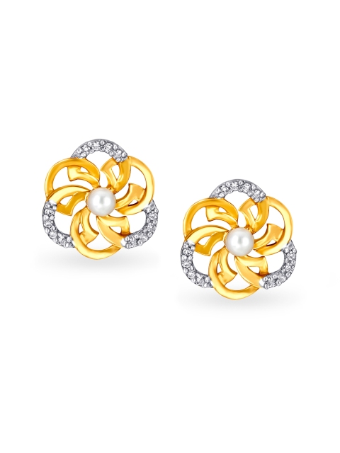 

Mia by Tanishq 14KT Yellow Gold Diamond Stud Earrings