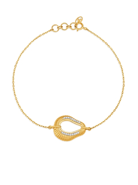 

Mia By Tanishq 14KT Yellow Gold Diamond Studded Bracelet