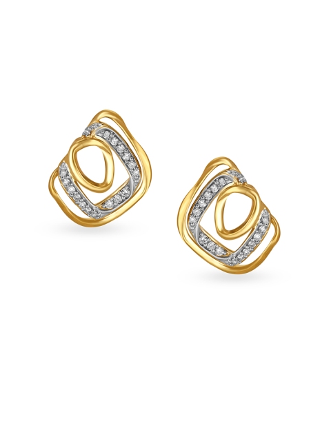

Mia by Tanishq 14KT Yellow Gold Diamond Stud Earrings