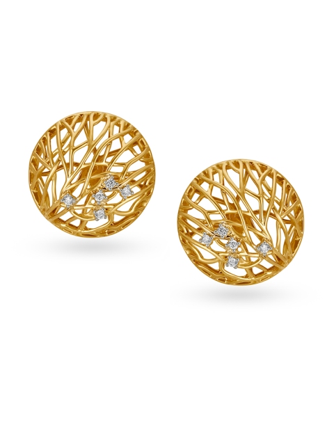 

Mia by Tanishq 14KT Yellow Gold Diamond Stud Earrings