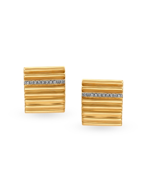 

Mia by Tanishq 14KT Yellow Gold Diamond Stud Earrings