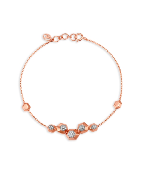 

Mia by Tanishq Women 14KT Rose Gold Diamond Bracelet