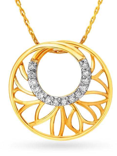 

Mia By Tanishq 14KT Yellow Gold & Diamond Pendant