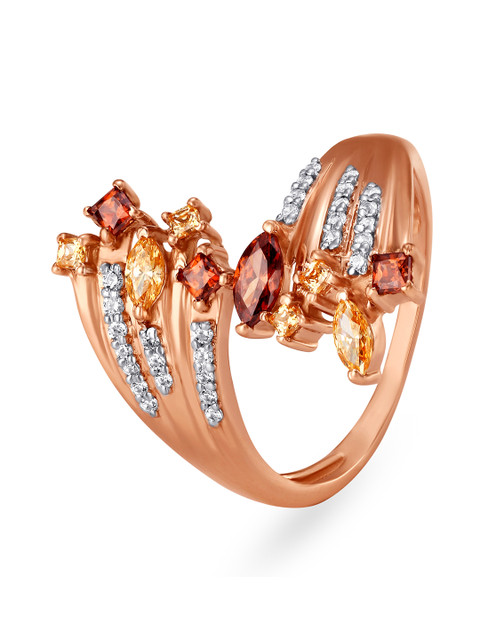 

Mia by Tanishq 14KT Rose Gold Finger Ring