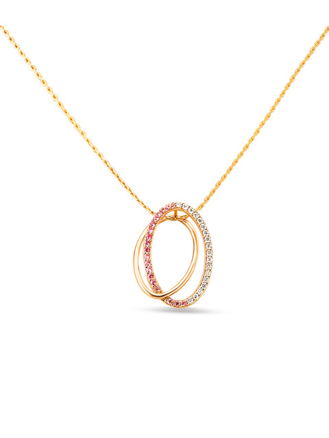 

Mia Glintz by Tanishq 14KT Rose Gold Diamond And Sapphire Pendant