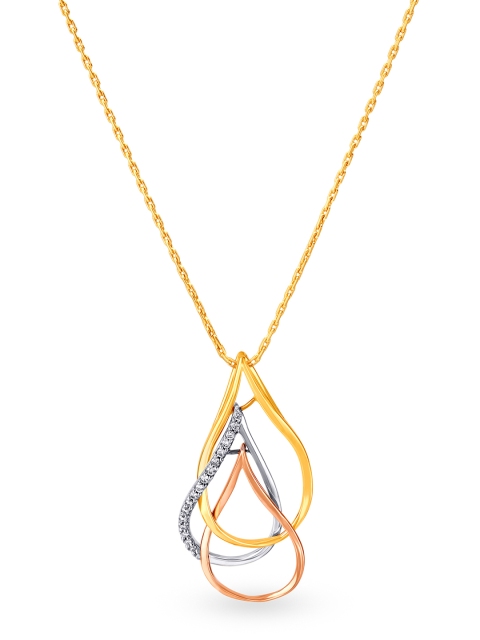 

Mia by Tanishq 14KT Yellow-white Gold pendant with White Diamond Stone