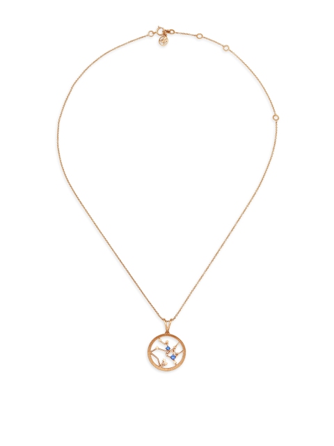 

Mia by Tanishq Sagittarius 14KT Rose Gold Pendant and Chain