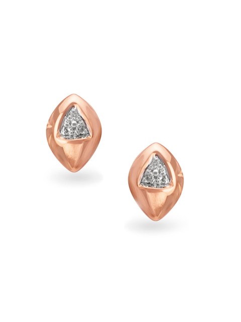 

Mia by Tanishq 14Kt Rose Gold Diamond Stud Earrings