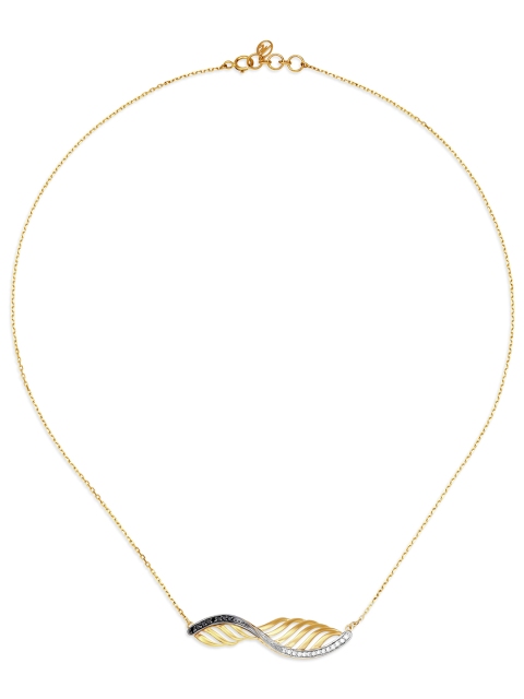 

Mia By Tanishq 14KT Gold Diamond Necklace With Chain, Yellow