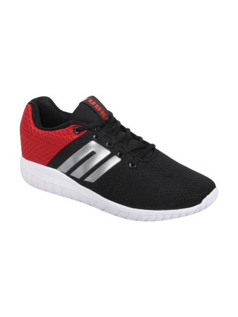 

Yuuki Men Black & Red Colourblocked Running Shoes