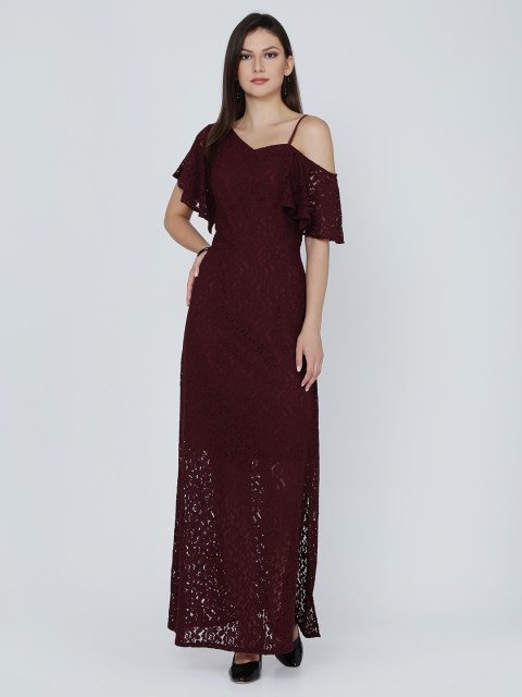 

Eavan Women Burgundy Maxi Dress