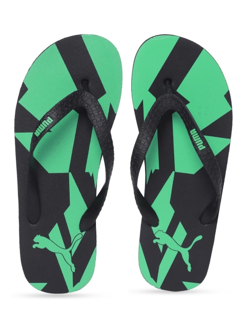 

Puma Unisex Green Black Printed Gear V2 Thong Flip-Flops
