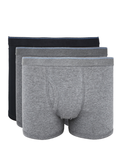 

Marks & Spencer Pack of 3 Cotton Stretch Trunks 4470S, Black