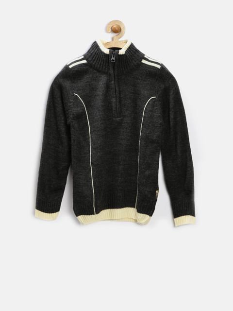 

Flying Machine Boys Charcoal Grey Cardigan