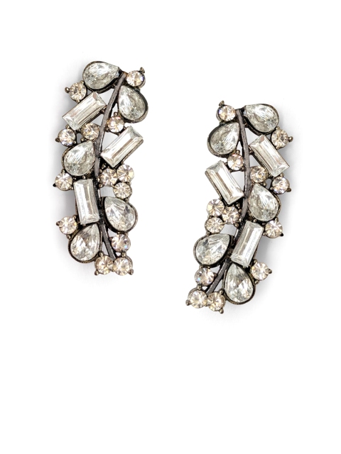 

Foxy Sperks Silver-Toned & Silver-Toned Geometric Studs