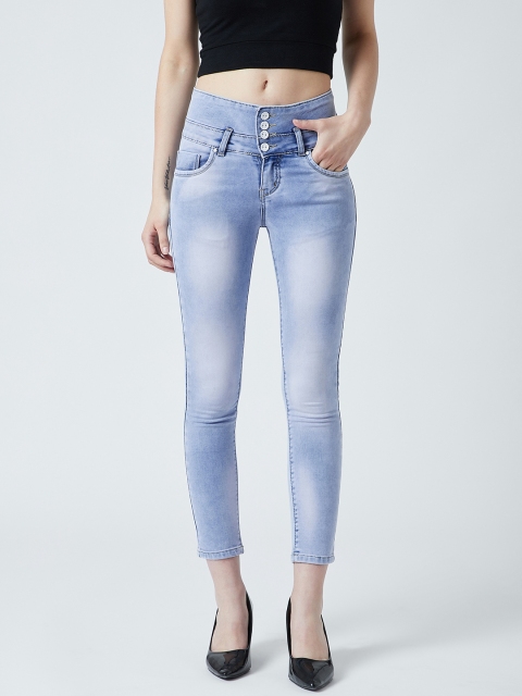 

Devis Women Blue Skinny Fit High-Rise Clean Look Stretchable Jeans