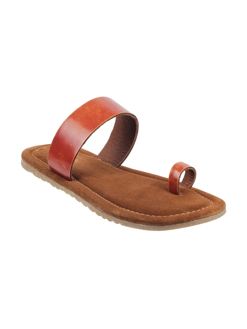 

Metro Men Rust Red Leather Sandals