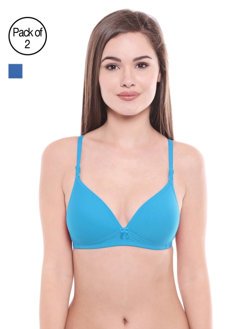 

Bodycare Pack of 2 Assorted Lightly Padded T-shirt Bras E6552FIRS.GRY