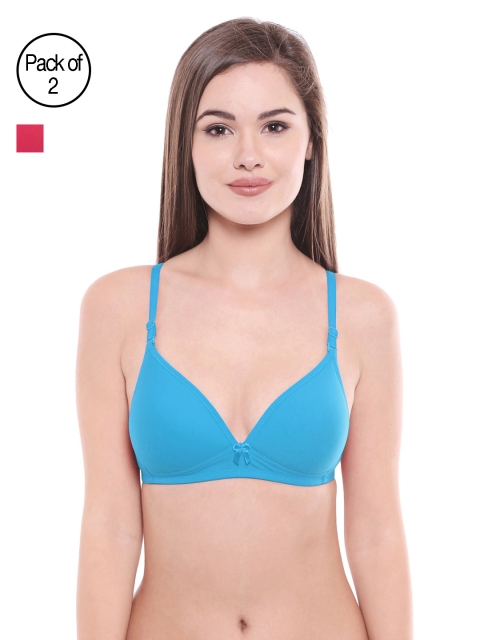 

Bodycare Pack of 2 Assorted Lightly Padded T-shirt Bras E6552FIRRA