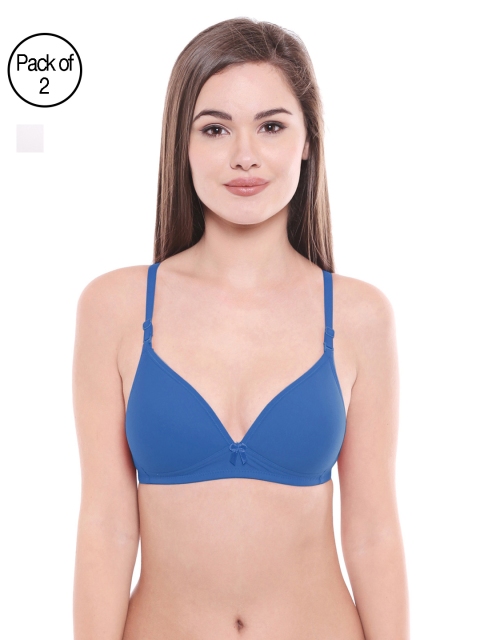 

Bodycare Women Pack of 2 Assorted Lightly Padded T-shirt Bras E6552S.GRYW