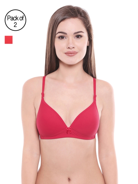 

Bodycare Pack of 2 Assorted Lightly Padded T-shirt Bras E6552CORA