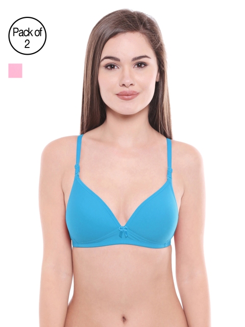 

Bodycare Pack of 2 Assorted Lightly Padded T-shirt Bras E6552FIRPI