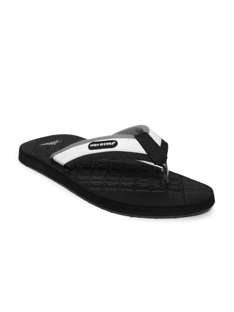 

High Sierra Men Off-White & Black Flip-Flops