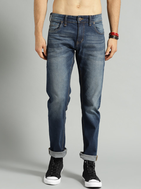 

Roadster Men Navy Blue Slim Fit Mid-Rise Clean Look Stretchable Jeans