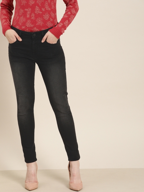 

all about you Black Skinny Fit Clean Look Stretchable Jeans