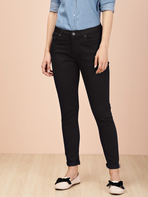 

all about you Black Skinny Fit Mid-Rise Clean Look Stretchable Jeans