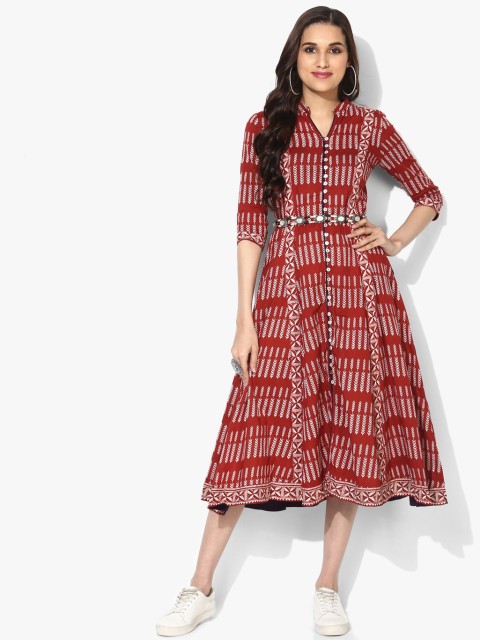 

Sangria Women Maroon A-Line Dress