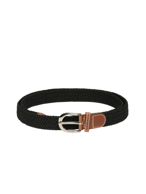 

Harvard Unisex Black Woven Design Belt