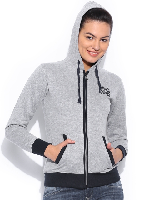 

Sports52 Wear Grey Melange Hooded Sweatshirt