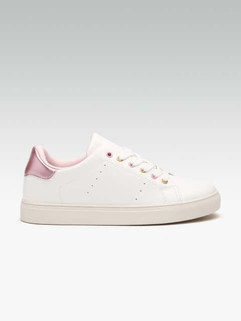 

ELLE Women White Solid Sneakers
