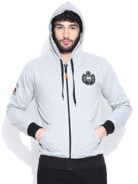 

Sports52 wear Grey Melange S52WSKBS038 Hooded Sweatshirt