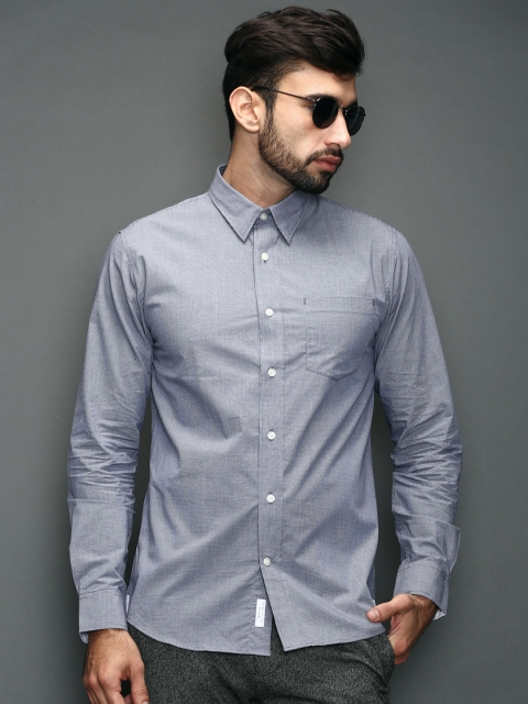 

SELECTED Blue Checked Slim Formal Shirt