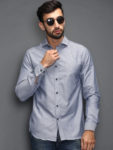 

SELECTED Blue Slim Casual Shirt