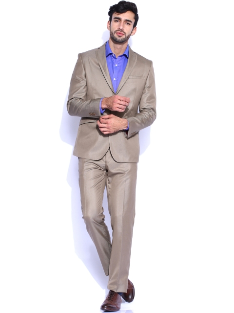 

Van Heusen Ceremony Beige Single-Breasted Slim Formal Suit