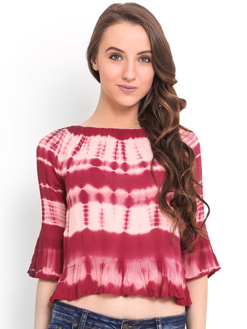 

Trend Arrest Red Tie-Dye Crop Top