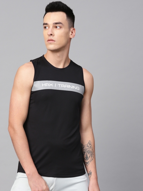 

HRX by Hrithik Roshan Men Black Training Regular Fit Solid T-shirt
