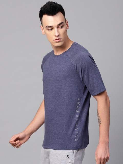 

HRX by Hrithik Roshan Navy Men Blue Solid Running T-shirt, Navy blue