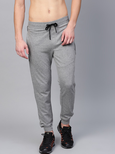 

HRX by Hrithik Roshan Men Grey Melange Lifestyle Slim Fit Joggers