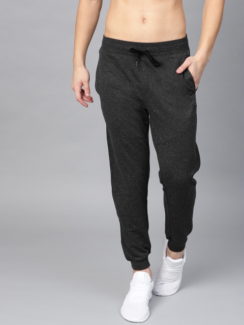 

HRX by Hrithik Roshan Men Charcoal Grey Self Design Lifestyle Slim Fit Joggers