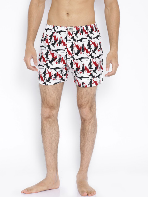 

Jack & Jones White Printed Boxers 1751063005