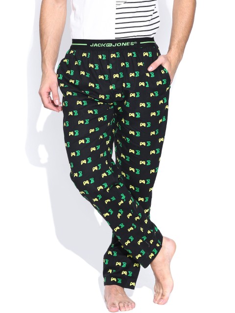 

Jack & Jones Black Printed Pyjamas 1751086005