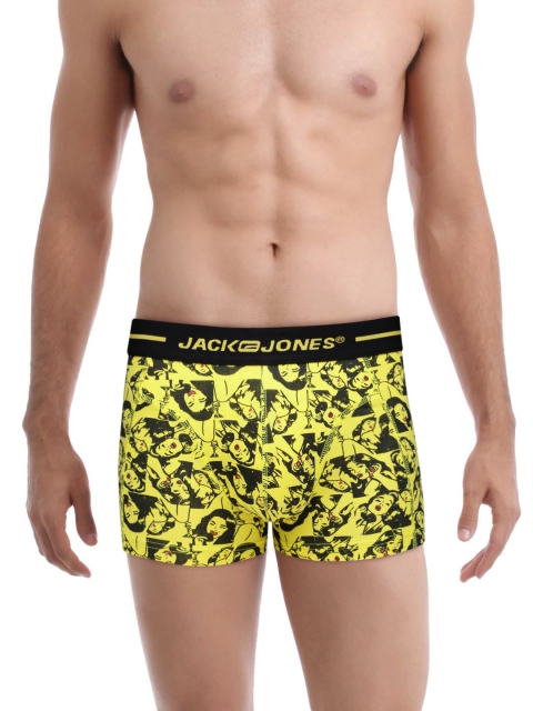 

Jack & Jones Yellow Printed Trunks 1755573005
