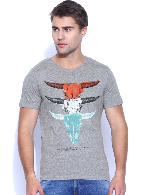 

Jack & Jones Grey Printed T-shirt