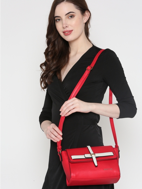 

United Colors of Benetton Red Solid Sling Bag